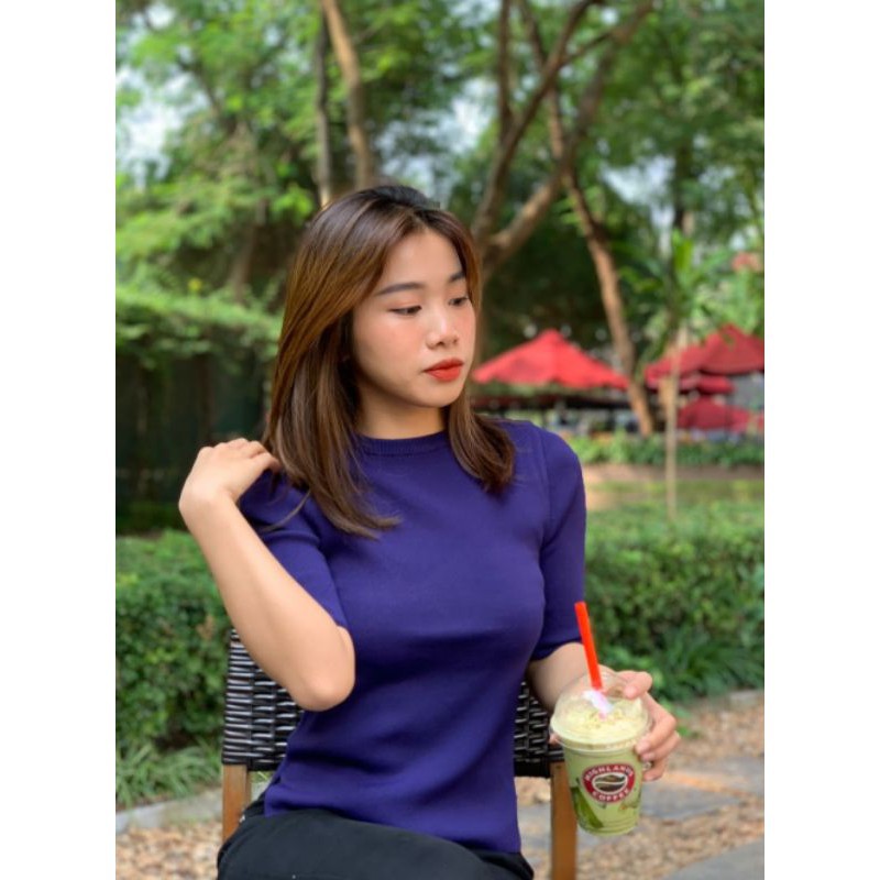 Áo len ôm tay lỡ 7 màu - chuẩn như hình 100%