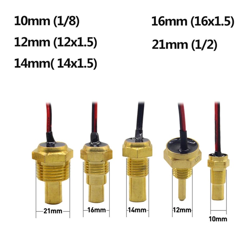 Đồng Hồ Đo Nhiệt Độ Nước Và Cảm Biến Kỹ Thuật Số 8mm 10mm 12mm 14mm 16mm