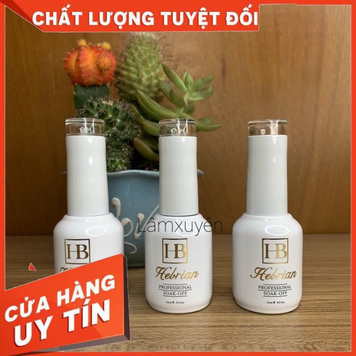 Sơn Kiềm Dầu Hebrian 15ml Primer Gel. Sơn Gel Hàn Quốc  sơn mau khô ,không bong tróc, bảo vệ giữ bền màu sơn,lâu phai.