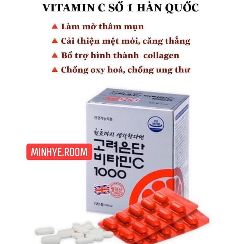 Viên Uống Vitamin C Eundan Số 1 Tại Hàn Quốc Trắng Da Chống Nắng Giảm Rụng Tóc Sản Sinh Collagen Trẻ Hóa Da | BigBuy360 - bigbuy360.vn