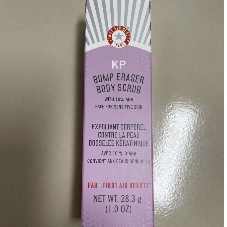 [CÓ BILL US]  Minisize Tẩy da chết toàn thân First Aid Beauty KP Bump Eraser Body Scrub with 10% AHA Mini 28.3 gr