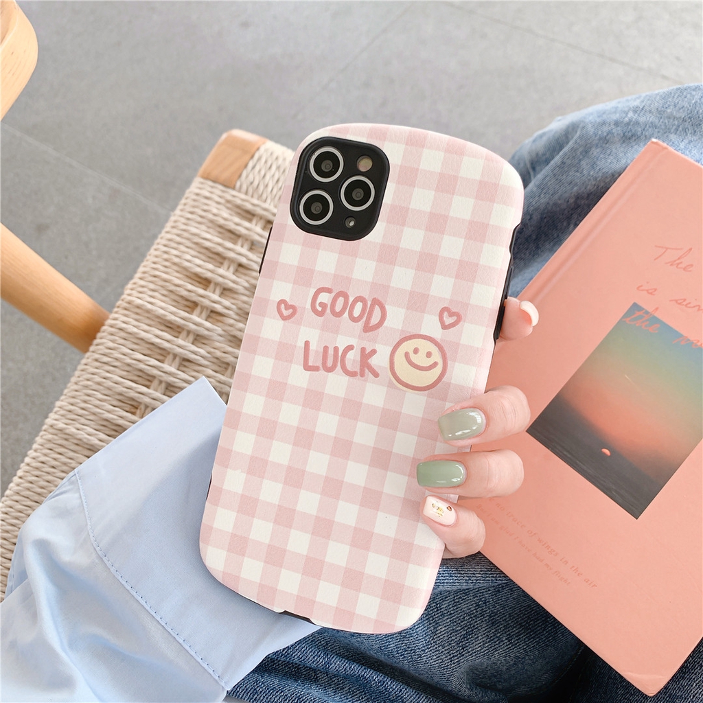 Ốp điện thoại nhựa mềm họa tiết nụ cười may mắn dành cho iPhone 12 mini 11 PRO MAX 6/6s 7/8plus SE2 X/XS XR XSMAX #HG2611