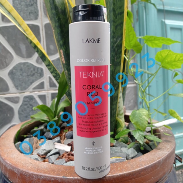 Dầu gội cho tóc nhuộm đỏ Lakme Teknia Ultra Red Shampoo Refresh 300ml