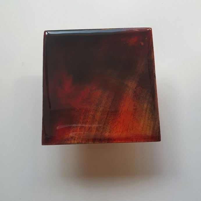 Lót Cốc, Lót Ly Gỗ Kết Hợp Epoxy Resin, Gỗ, Đá, Cà Phê