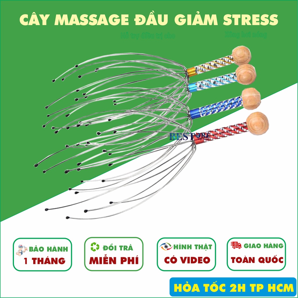 Dụng cụ massage đầu giảm stress hiệu quả, Cây massage cầm tay