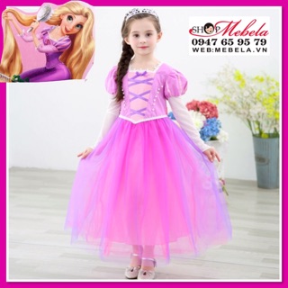 🎀 Váy công chúa Tóc mây Rapunzel cho bé 🎀