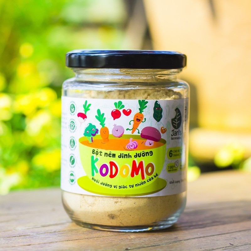 Bột nêm dinh dưỡng Jan's Kodomo 90gr cho bé ăn dặm từ 6m+.