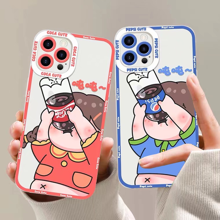 Ốp Điện Thoại Silicon Mềm Trong Suốt In Hình Dễ Thương Cho iPhone 13 12 11 Pro Max SE 2020 X XR XS Max 8 7 ip 6S 6 Plus