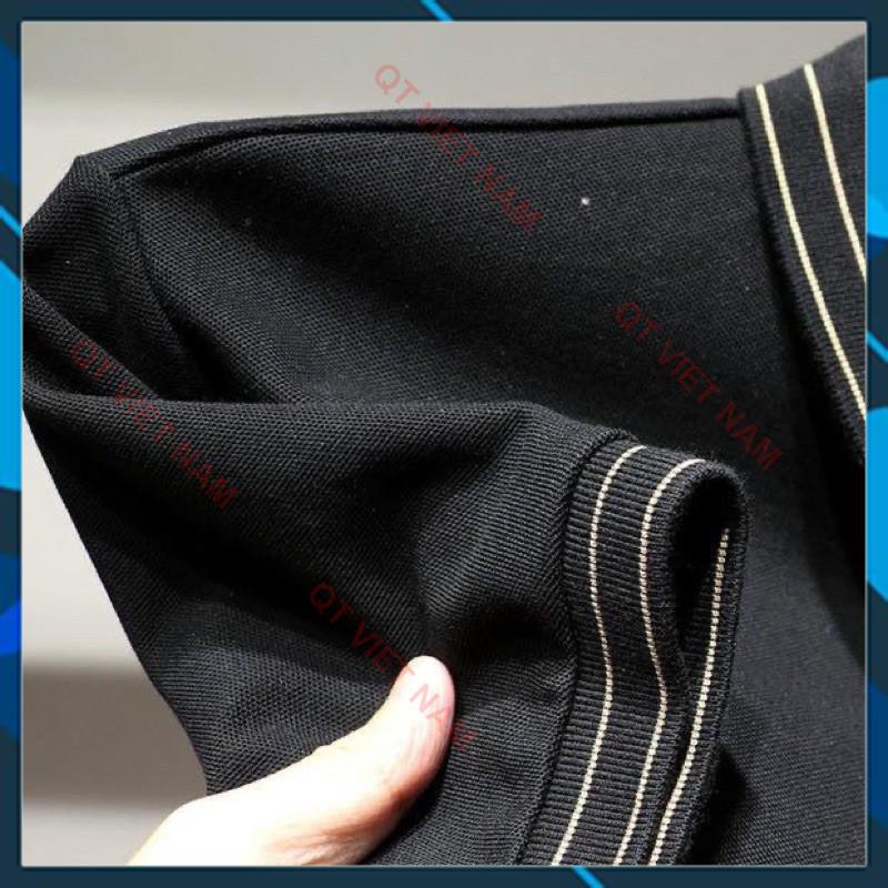 [ẢNH THẬT] Áo polo sọc viền cổ chất thun cá xấu 🌸áo thun nam🌸 áo về màu đen QTVN | BigBuy360 - bigbuy360.vn