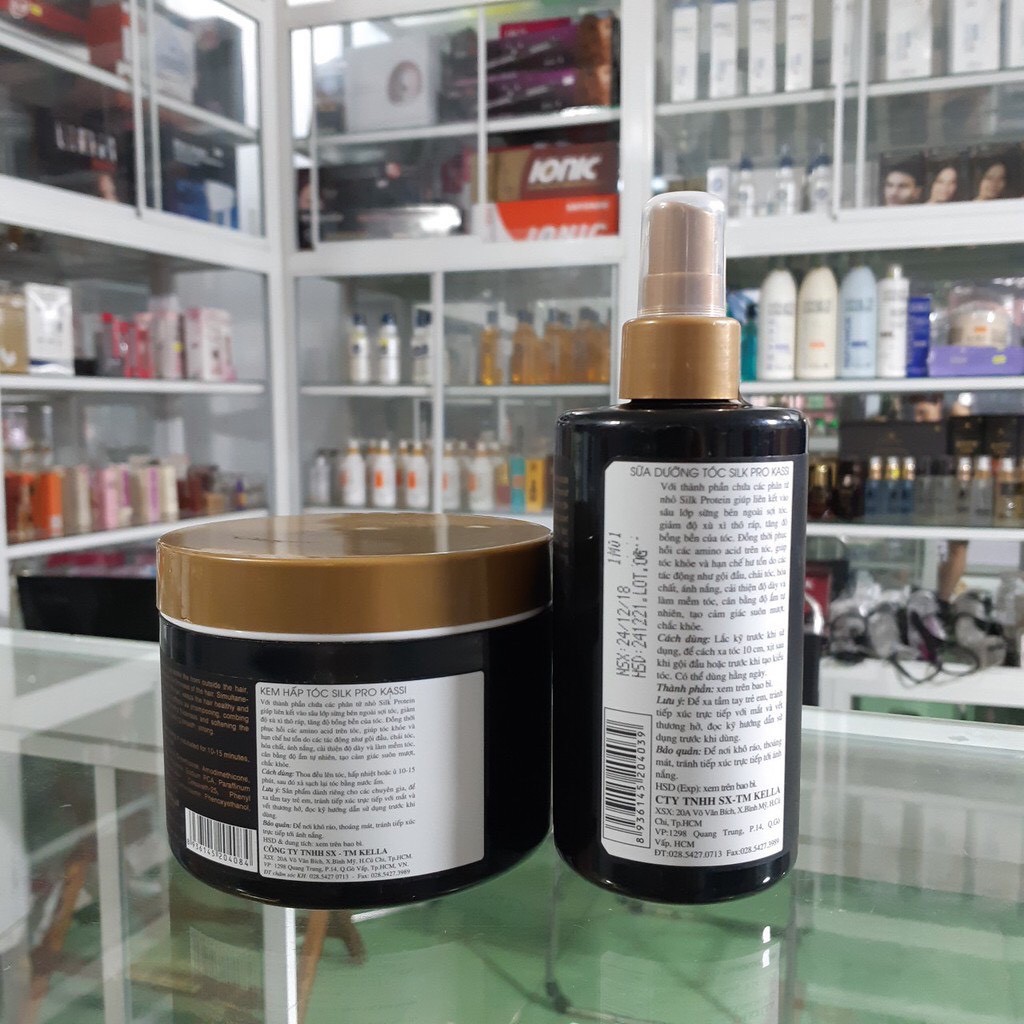 Hấp dầu / Xịt dưỡng tóc Kassi Silk Pro Restore Damage Hair dành cho tóc hư tổn, khô xơ