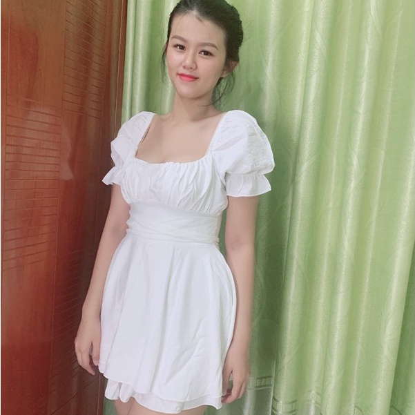 JUMSUIT TRẮNG XẾP LY NGỰC THẮT NƠ LƯNG   Diện em này để dạo phố, du lịch, hẹn hò là quá tuyệt luôn nha các nàng | BigBuy360 - bigbuy360.vn