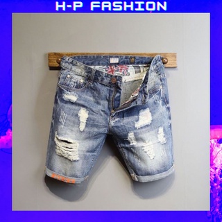 Quần short jean nam thời trang Hpfashion, quần short nam vải jean co giãn mềm mịn, form cực chuẩn - QSJNTCS216