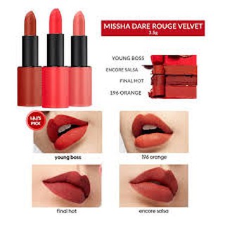 Son lì Missha Dare Rouge màu Final Hot 3.5g