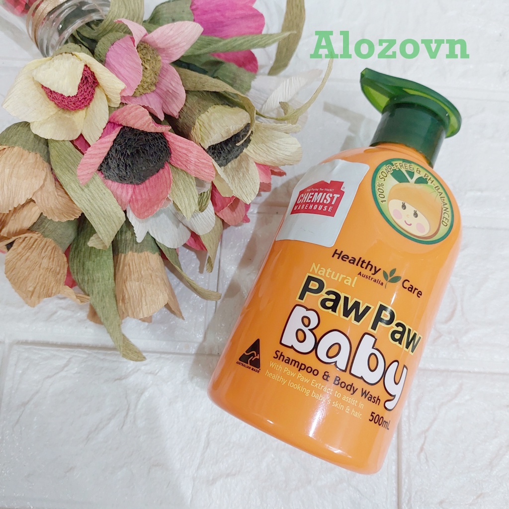 Sữa tắm đu đủ Paw Paw Baby Healthy Care 500ml Úc