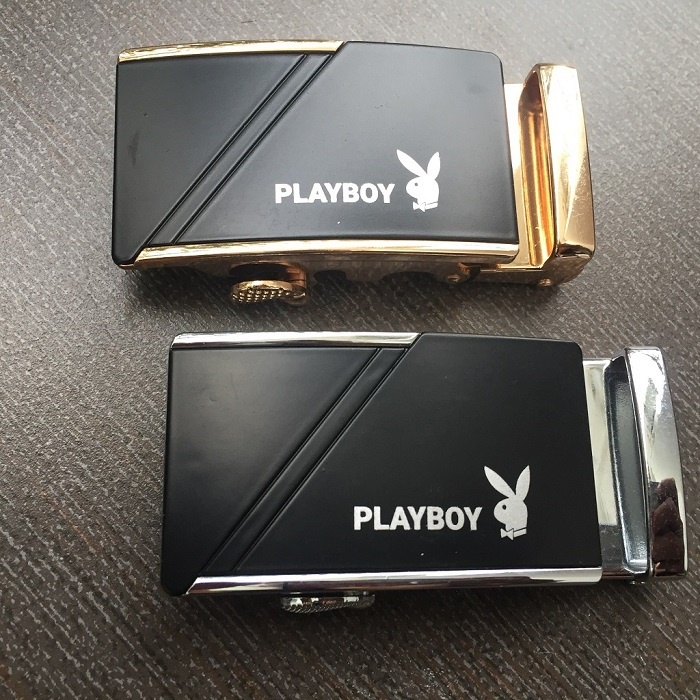 [Dây Lưng] Thắt Lưng Da Nam Hàng Hiệu PLAYBOY Cao Cấp Khóa Cài, Dây Nịt Nam Da Bò 100% Mạ Bạc Nam Tính Chính Hãng GC305