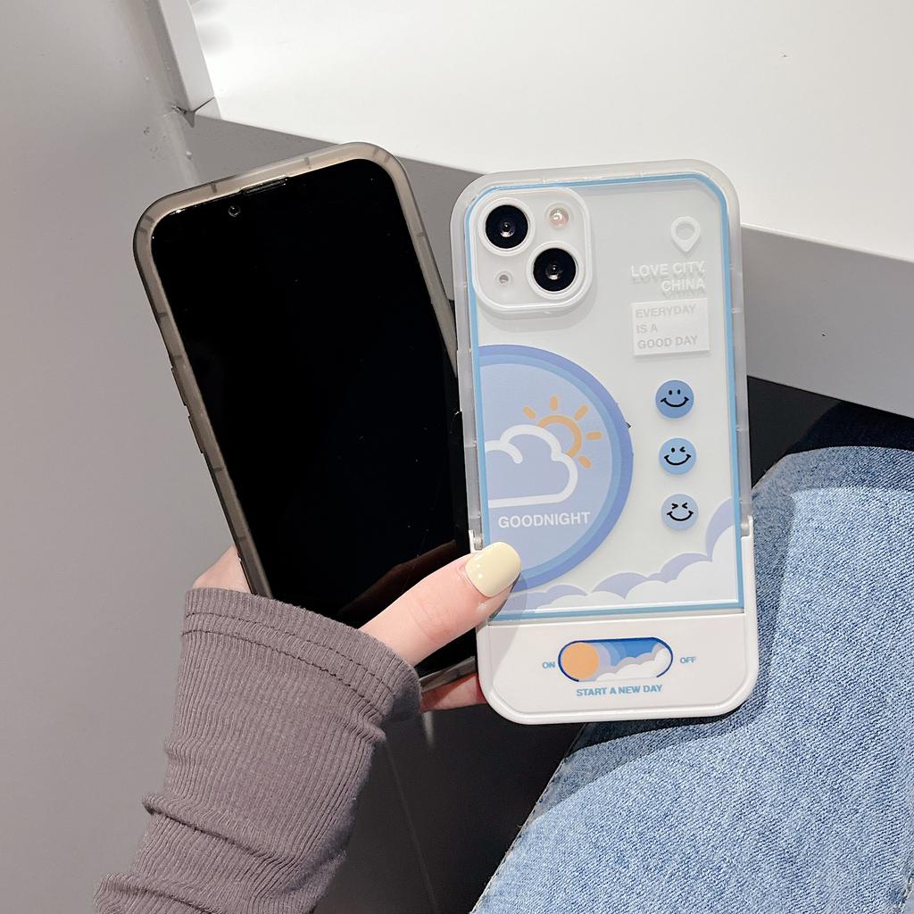 Ốp Điện Thoại in Hình Dự Báo Thời Tiết Cho IPhone 13Promax 12 11 7plus X XR Xsmax