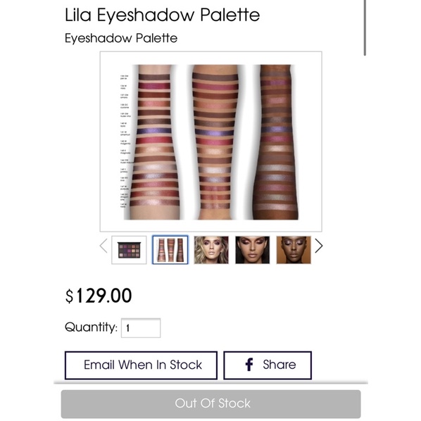 Bảng phấn Natasha Denona Lila fullsize fullbox