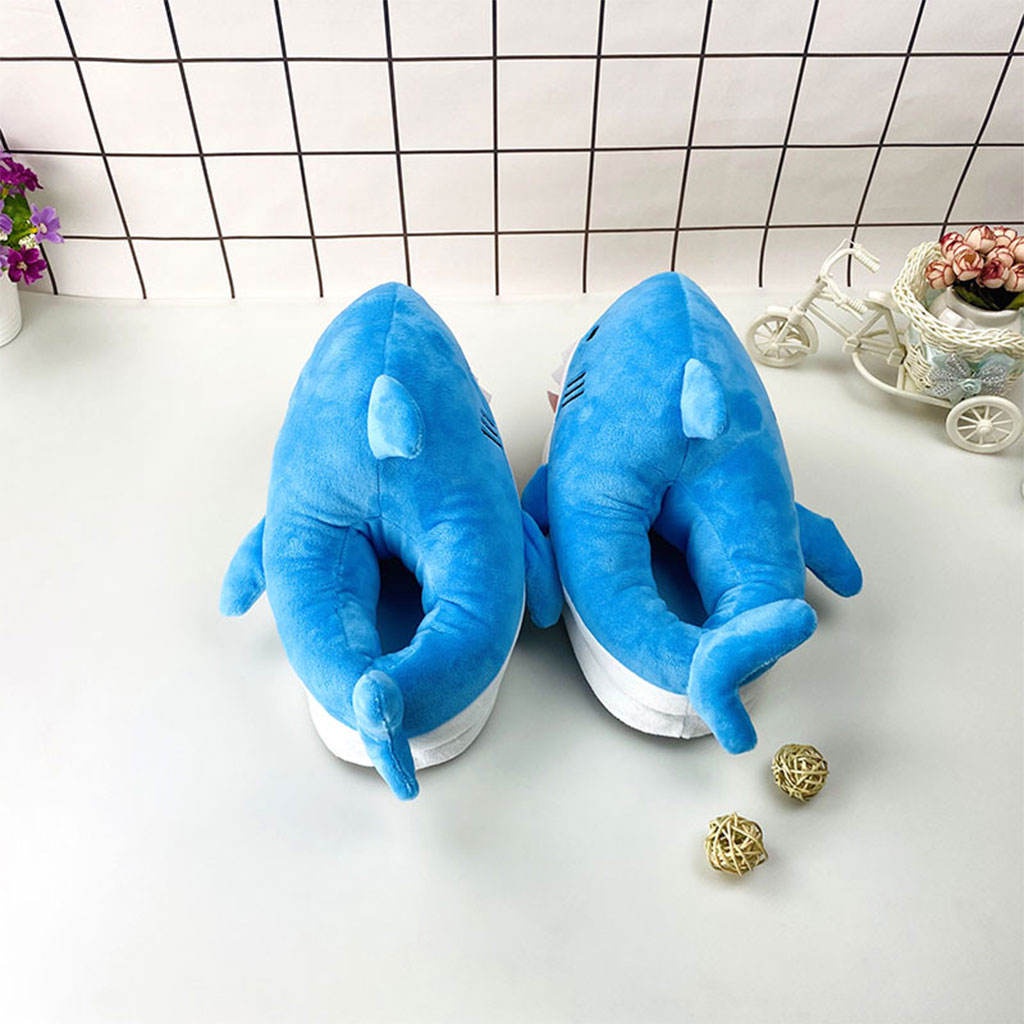Dép Bông Đi Trong Nhà Hình Cá Mập Chống Trượt Vui Nhộn lzdxwcke2