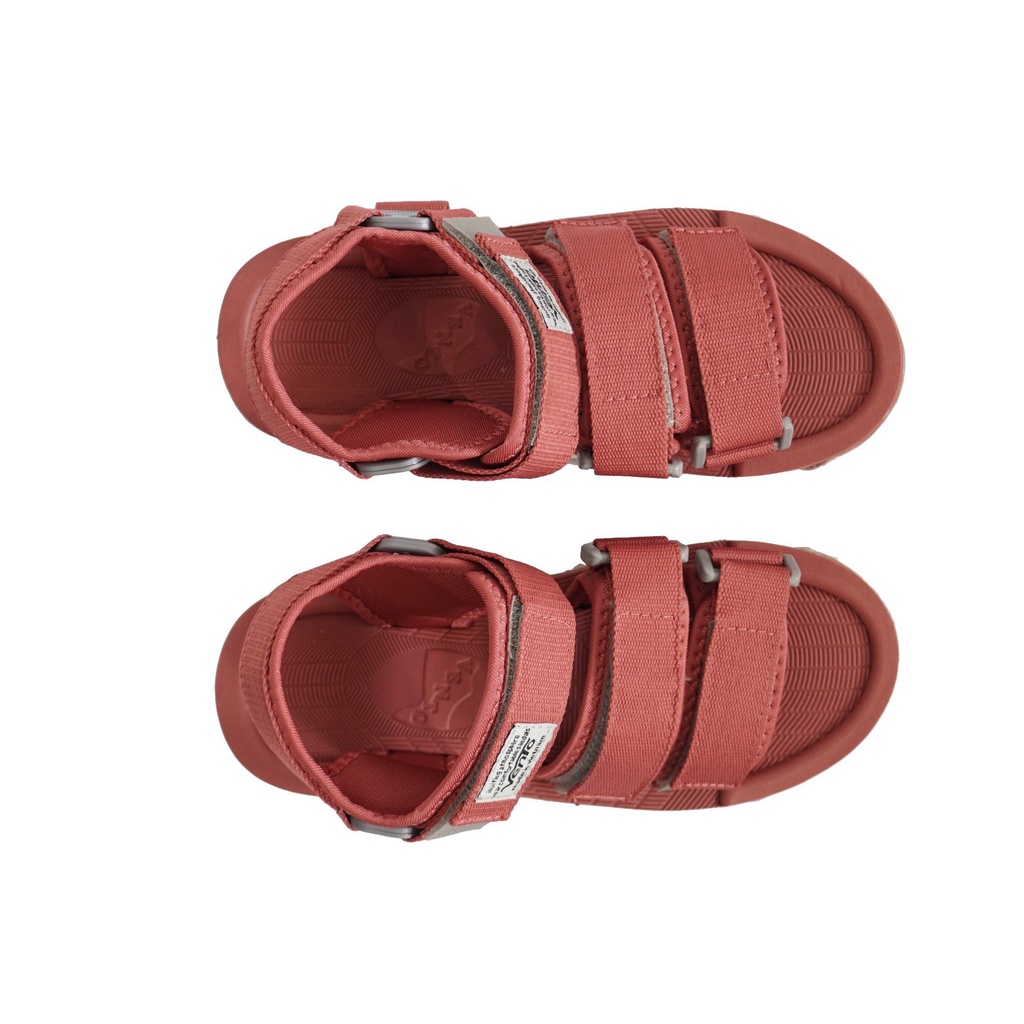 Sandal Vento chính hãng quai dán SD-9801 màu nâu Brown - Dép quai hậu nữ đế bằng đi học, đi làm