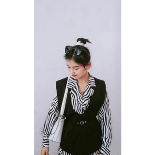 Set sơ mi trắng kèm gile đen (có ảnh thật)