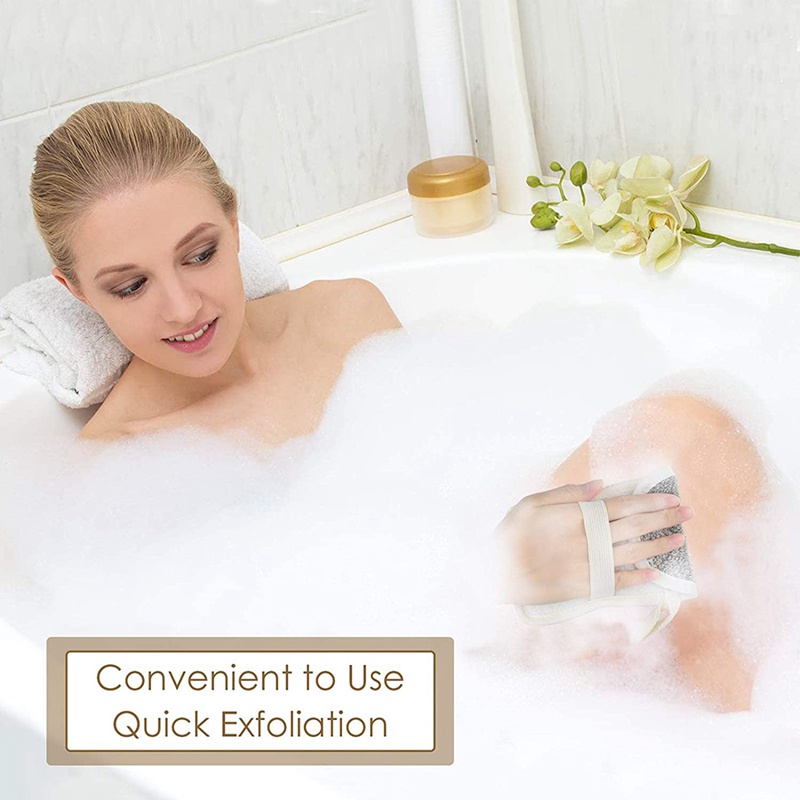 Bộ 3 Túi Đựng Xà Phòng Tẩy Tế Bào Chết Toàn Thân Kèm Dây Treo Tiện Dụng Cho Nhà Tắm