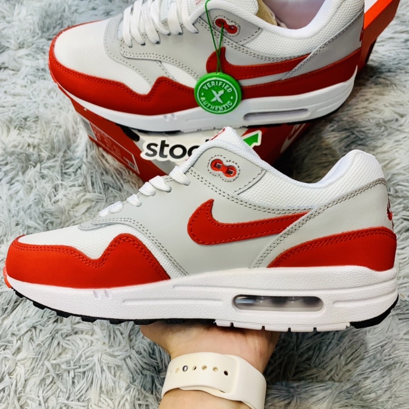 Giày Sneaker cổ  Thấp Air Max 1 Anniversary OG Red