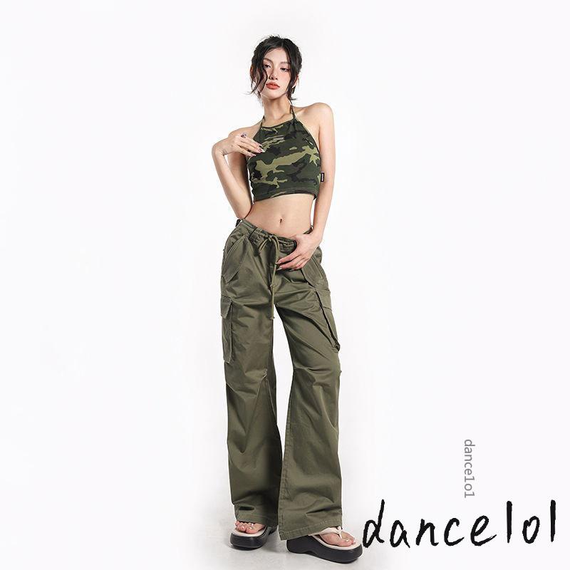 Áo Tank Top Hở Lưng Hoạ Tiết Lính dance1o1