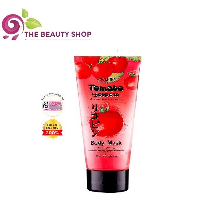 [MUA 1 ĐƯỢC 3] Mặt nạ dưỡng da body chiết xuất cà chua Beauty Buffet Scentio Tomato Lycopene 150ml