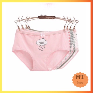 Quần lót nữ 100% cotton thông hơi hoạ tiết dễ thương