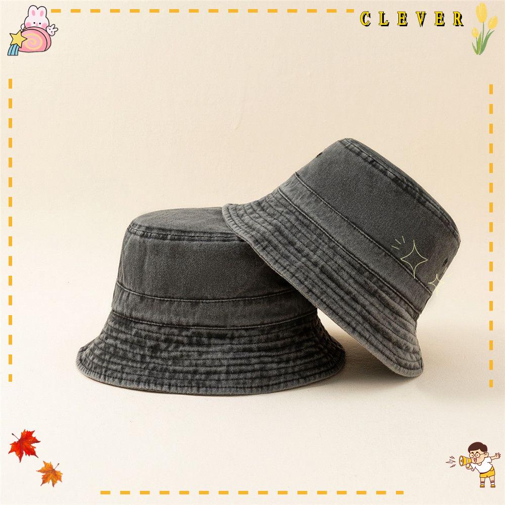 Mũ Bucket Vành Rộng Chất Liệu Denim Thời Trang Cho Bé