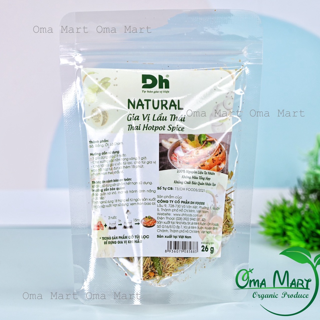 Gia vị lẩu Thái Dh foods 26g (có túi lọc)