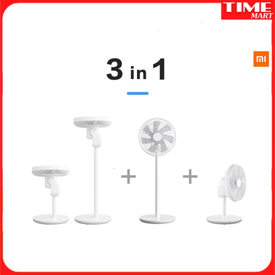 Quạt lưu thông không khí Xiaomi DC Inverter.Tích hợp Pin sử dụng tất cả các mùa  [TIME_MART siêu thị tiện ích gia đình]