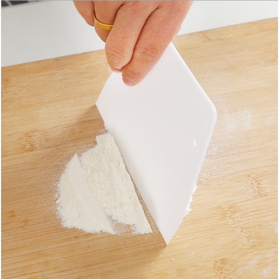 Dao Cắt Bánh Nhựa Chà Láng Vét Bột đất sét 16x9cm thủ công handmade