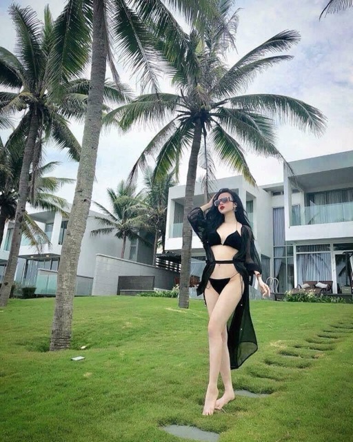 Kimono, Áo choàng chiffon đi biển sành điệu (kèm dây lưng)