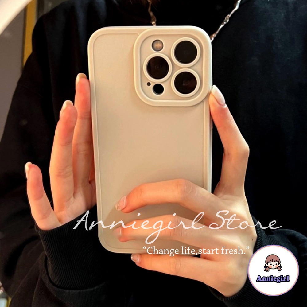 Ốp điện thoại TPU dẻo màu trắng chống sốc cho IPHONE 13 12 11 PRO MAX X XR