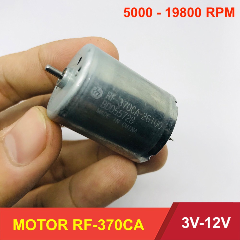 Động cơ motor mini RF-370CA 26100 DC3V-12V tốc độ 5000-19800rpm chất lượng cao - LK0028