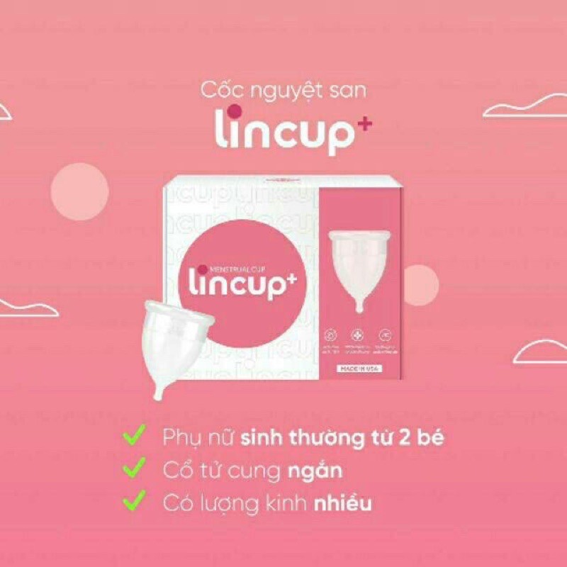 Bộ Cốc nguyệt san Lincup  và Lincup+ chính hãng từ Mỹ của Lingroup