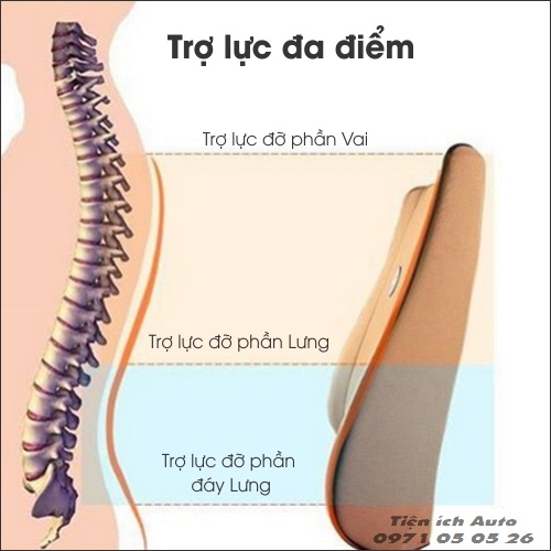 Gối Tựa Đầu, Gối Tựa Lưng Cao Su Non Cao Cấp Dùng Cho Xe Ô Tô, Ghế Văn Phòng | tienich_auto