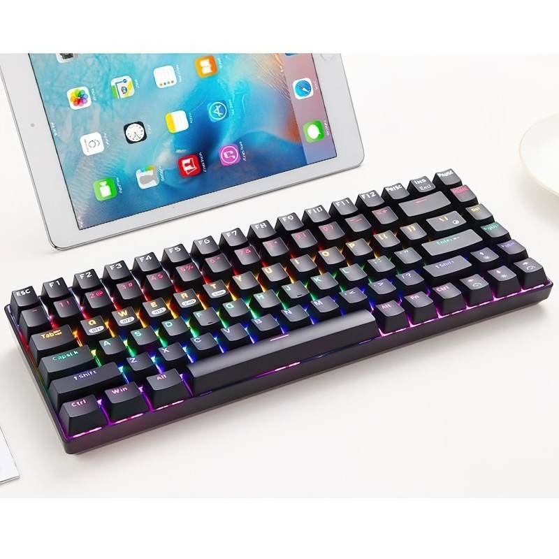 Bàn Phím Cơ không dây mini Đa kết nối RF84 Gaming cho máy tính