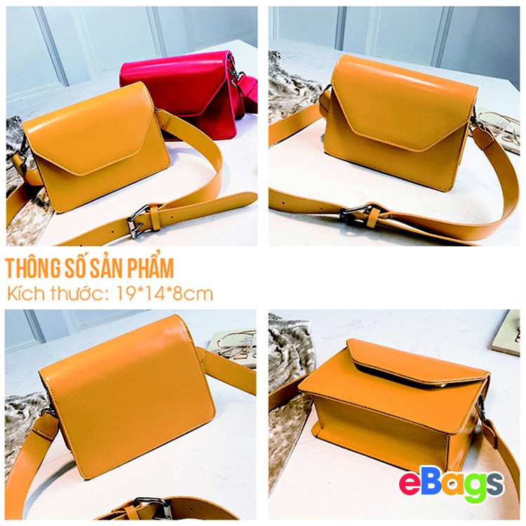 [Sale Cực Hot] Túi Đeo Chéo Nữ Dây To Khóa Bấm Sang Trọng TEB7002