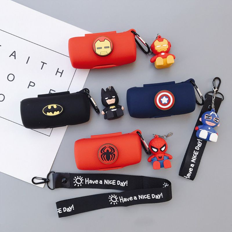 Hộp đựng tai nghe Bluetooth silicon họa tiết hoạt hình dễ thương