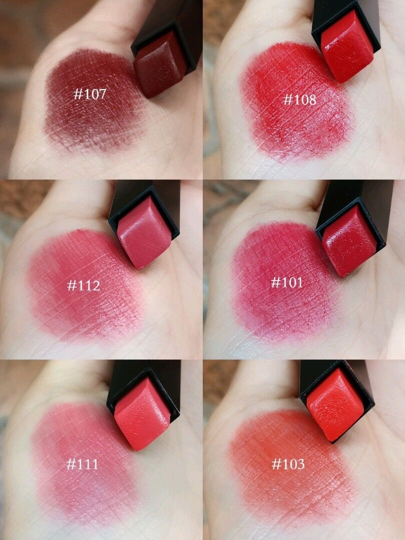 Son môi YSL thiết kế ống son màu bạc cao cấp 12 màu tùy chọn | BigBuy360 - bigbuy360.vn