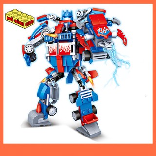 Đồ chơi lắp ráp lego giá rẻ 10 trong 1 Chaobao 5628 mô hình robot biến hình Optimus 267 mảnh