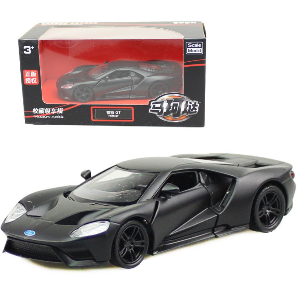 Xe mô hình kim loại tỷ lệ 1:36 Ford GT đen