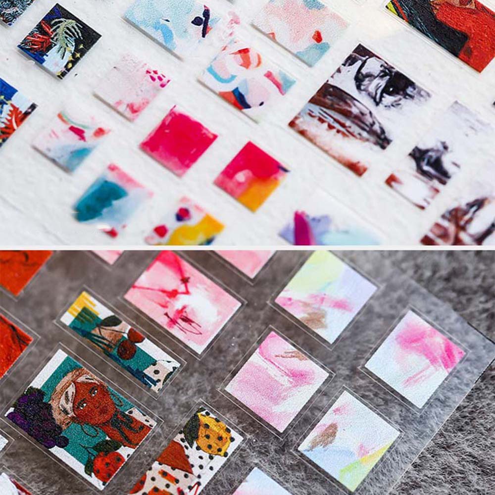 [Hàng mới về] Miếng dán móng tay tùy chọn họa tiết 3d siêu mỏng chất lượng cao