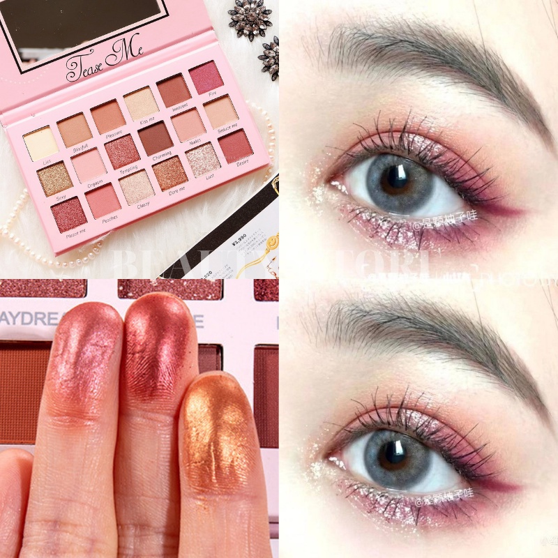 Bảng Phấn Mắt 18 Ô Tease Me Dupe Huda Nude Eye Palette [Tặng 1 Chì Kẻ Mắt 50K]