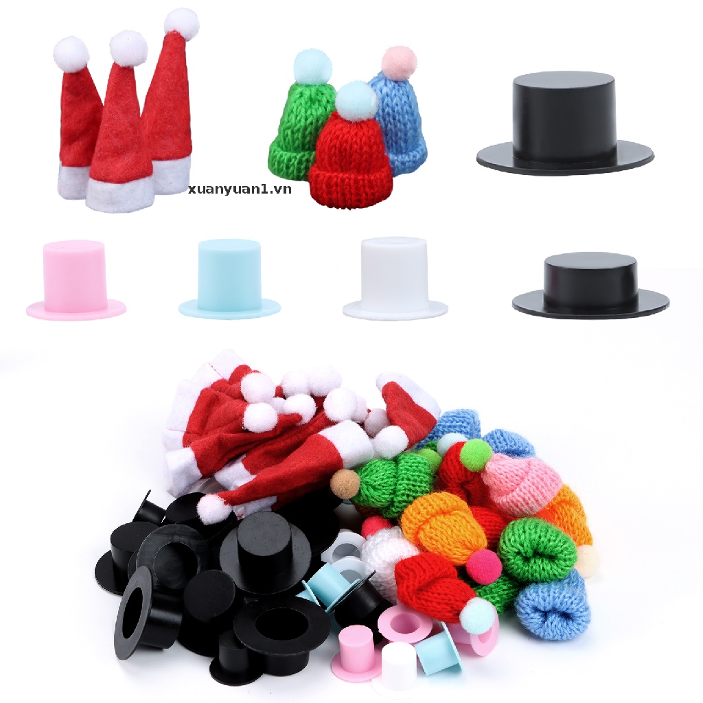 Set 200 Mũ Len Mini Phong Cách Giáng Sinh Đáng Yêu