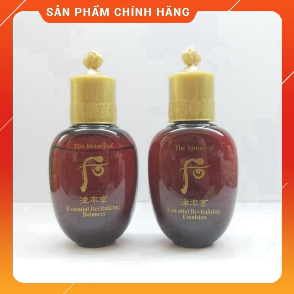 Cặp nước hoa hồng và sữa dưỡng Whoo đỏ bổ sung tân dịch trẻ hóa làn da 20ml