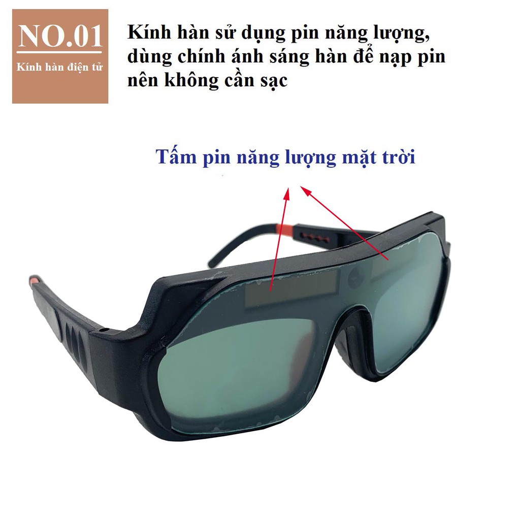 Kính Hàn Điện Tử Cao Cấp TX-012S,Bảo Vệ Mắt An Toàn Tuyệt Đối + Tặng Kính chắn xỉ và hộp bảo quản