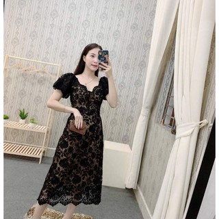Váy ren nổi cao cấp
